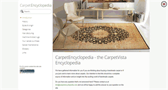 Desktop Screenshot of carpetencyclopedia.com