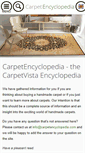 Mobile Screenshot of carpetencyclopedia.com